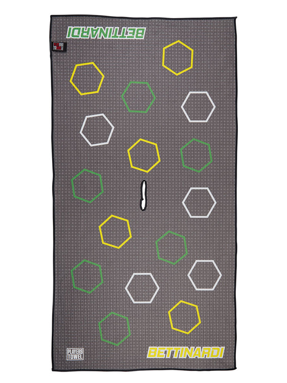 Bettinardi - 2021 Dancing Open Hex Players Towel - Grey - The Golf Guys Online