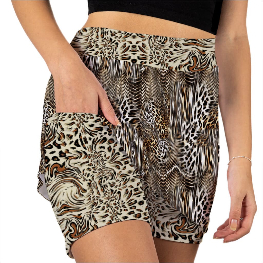 UNTAMED ANIMAL PRINT SKORT - The Golf Guys Online