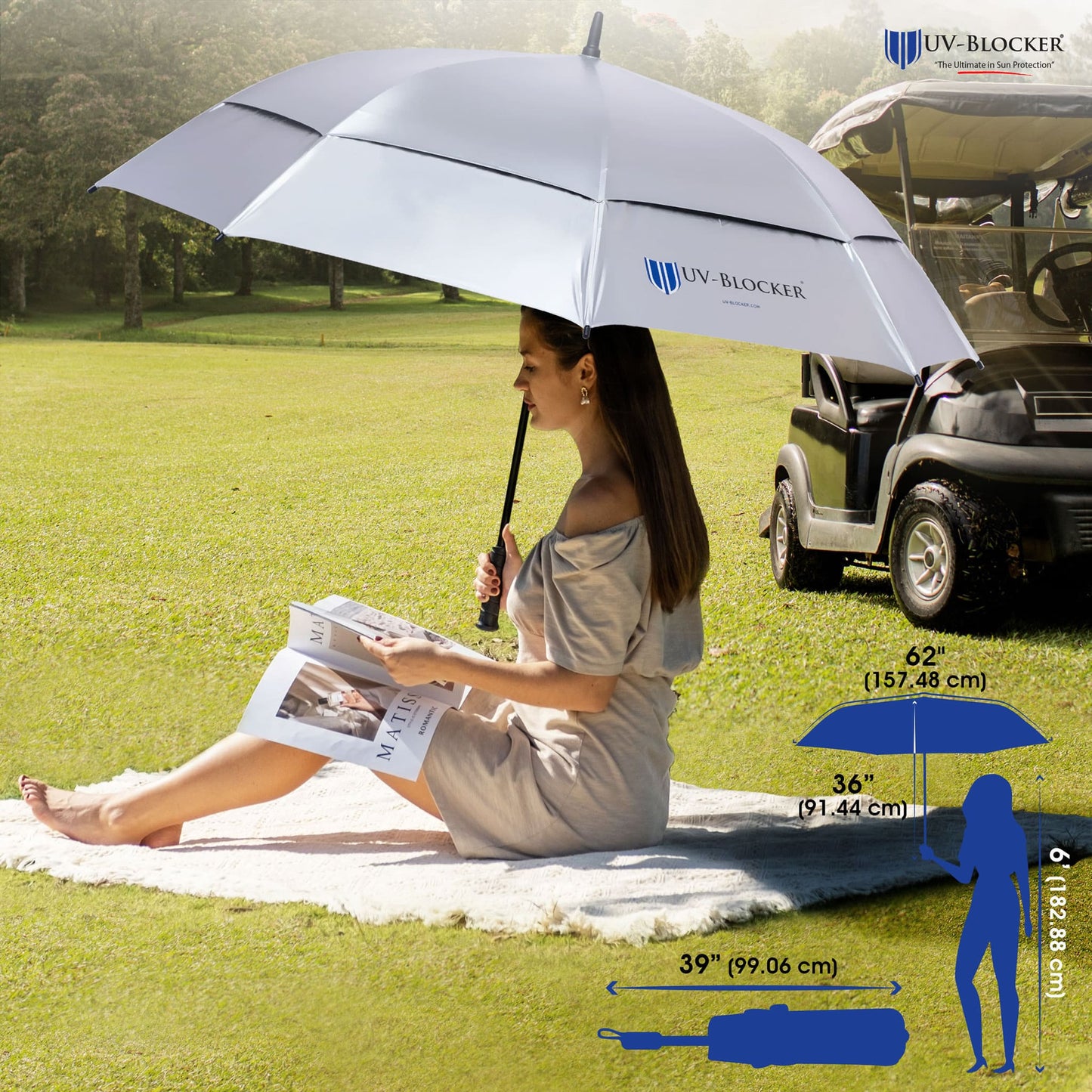 UV Protection Golf Umbrella - The Golf Guys Online