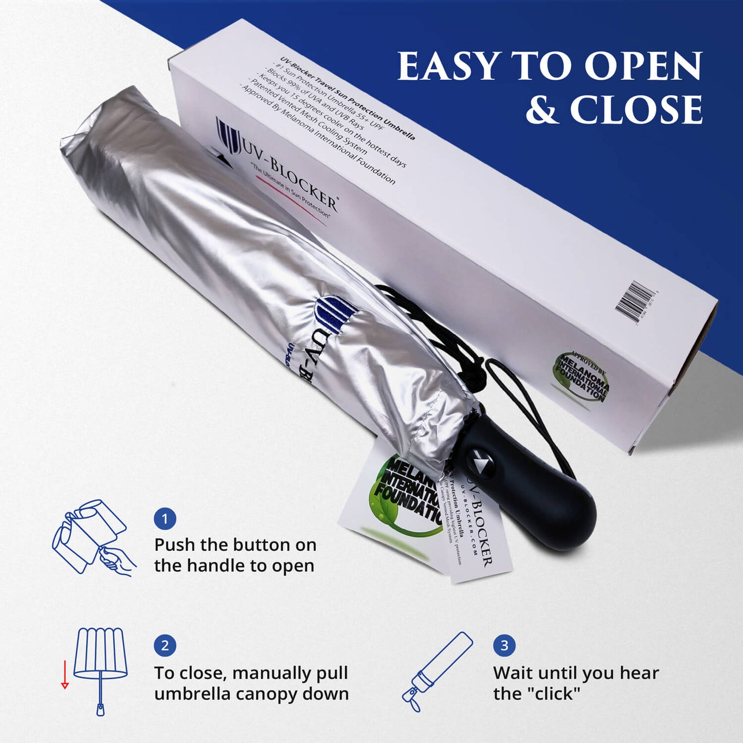UV Protection Travel Umbrella - The Golf Guys Online