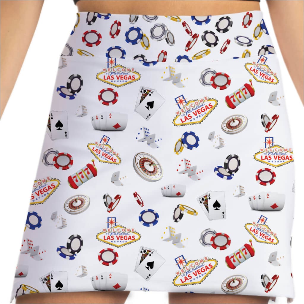 VIVA LAS VEGAS WHITE SKORT - The Golf Guys Online
