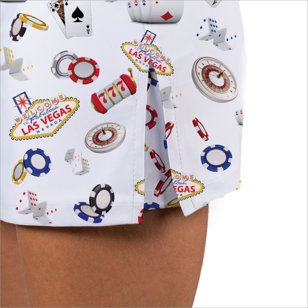 VIVA LAS VEGAS WHITE SKORT - The Golf Guys Online
