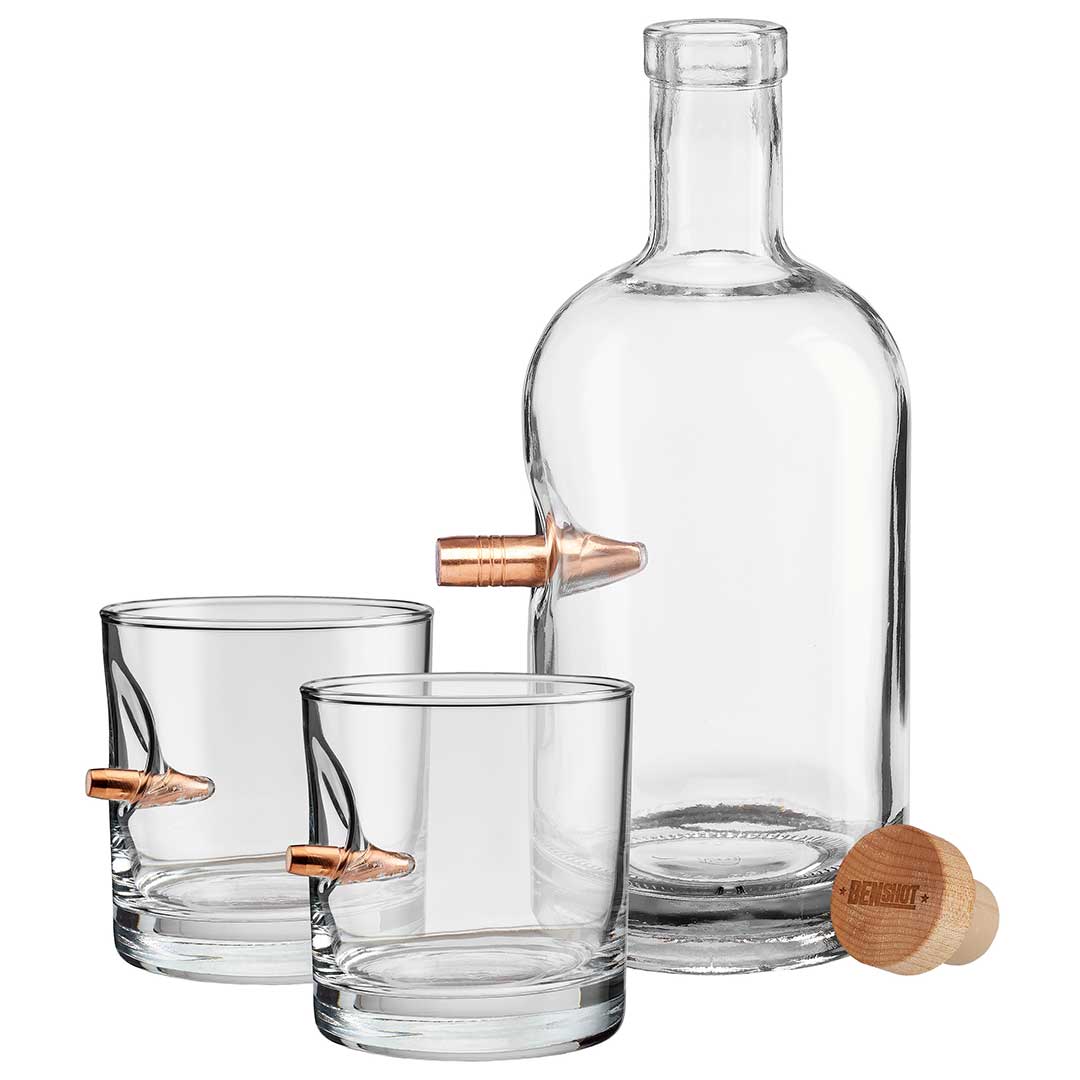 Whiskey Decanter and Rocks Glass Set - The Golf Guys Online