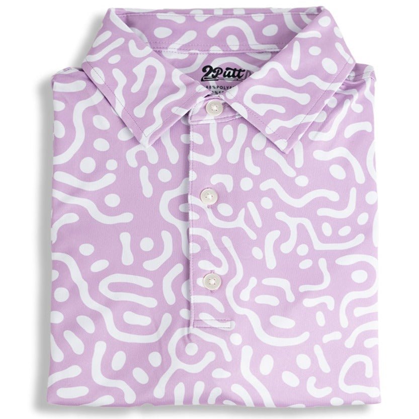 Wrong Fairway Men's Polo (Lavender) - The Golf Guys Online