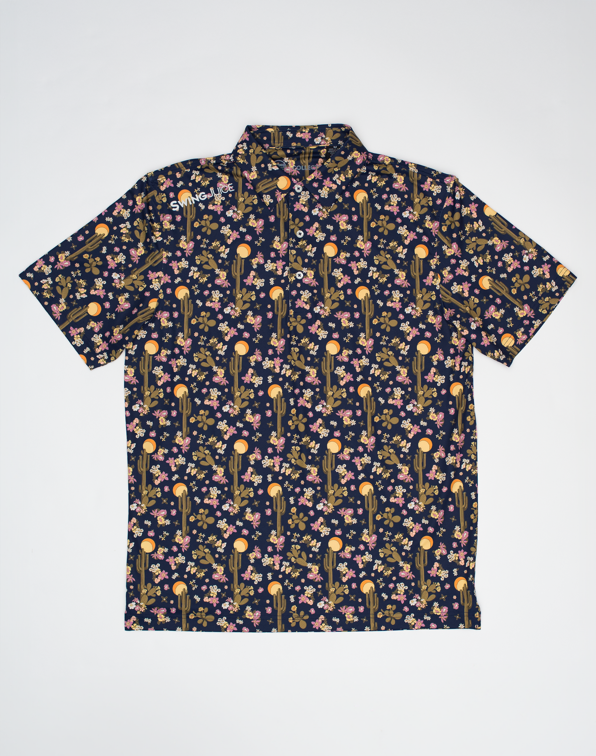 Golf Desert At Dusk Men's Polo - The Golf Guys Online
