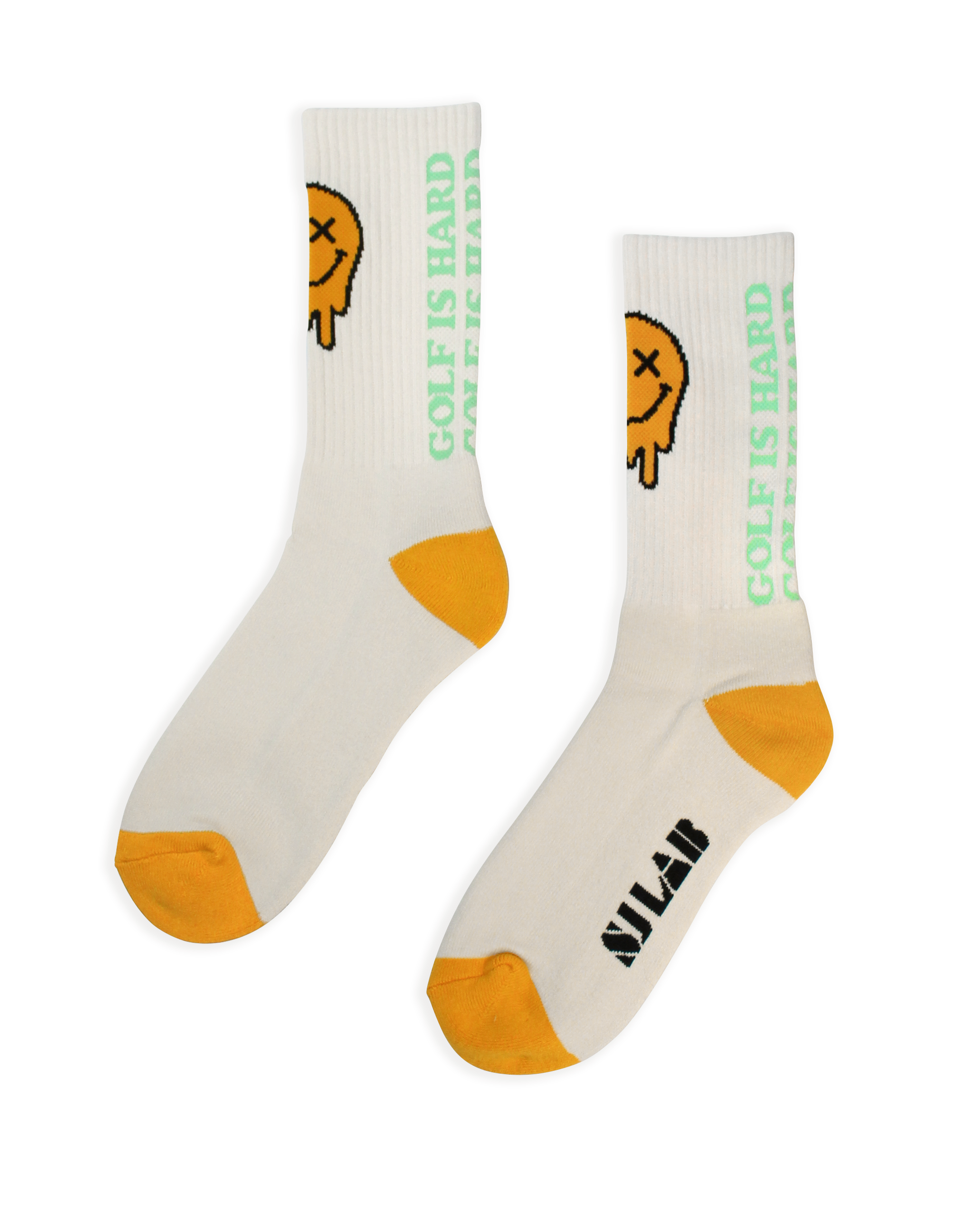 Golf Is Hard Men's Socks Ivory O/S - The Golf Guys Online