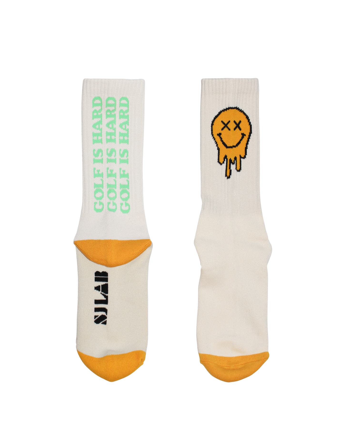 Golf Is Hard Men's Socks Ivory O/S - The Golf Guys Online