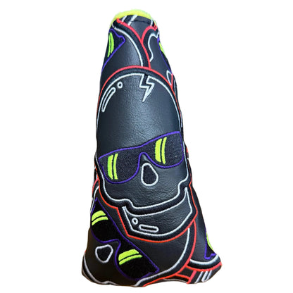 Swag Golf Stacked Skull 2.0 Neon Thermal Blade Putter Headcover