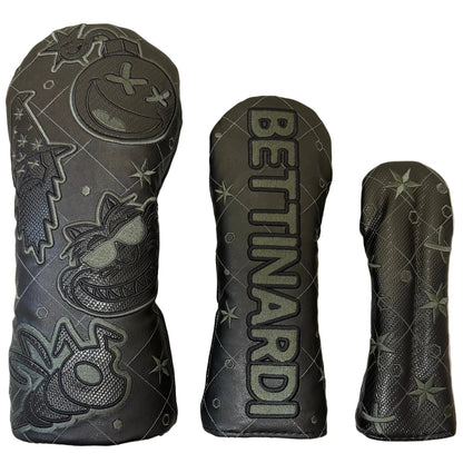 Limited Bettinardi Blackout Icons Wood Headcover Set