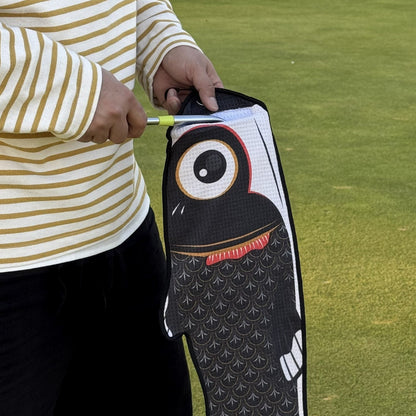 Koi Utility Towel (Black) - The Golf Guys Online