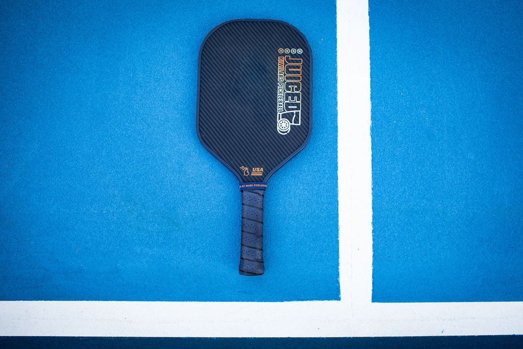 Juiced | Kiwilabs Pickleball Kevlar 3k Carbon Fiber Power Paddle - 13mm Elongated Pickleball Paddle - The Golf Guys Online