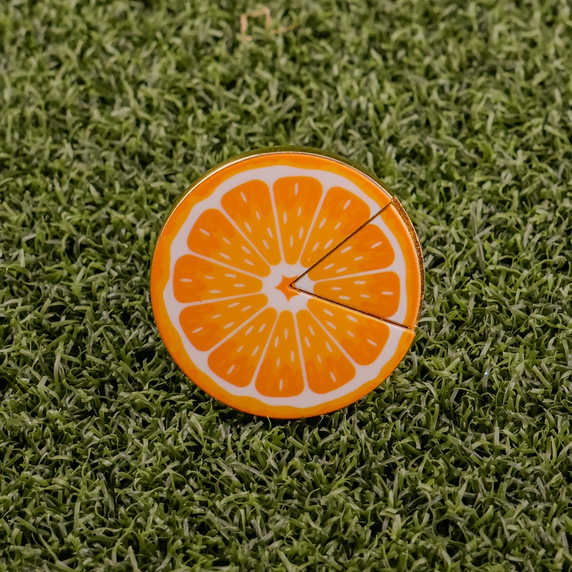 Orange "Slice" Premium Ball Marker