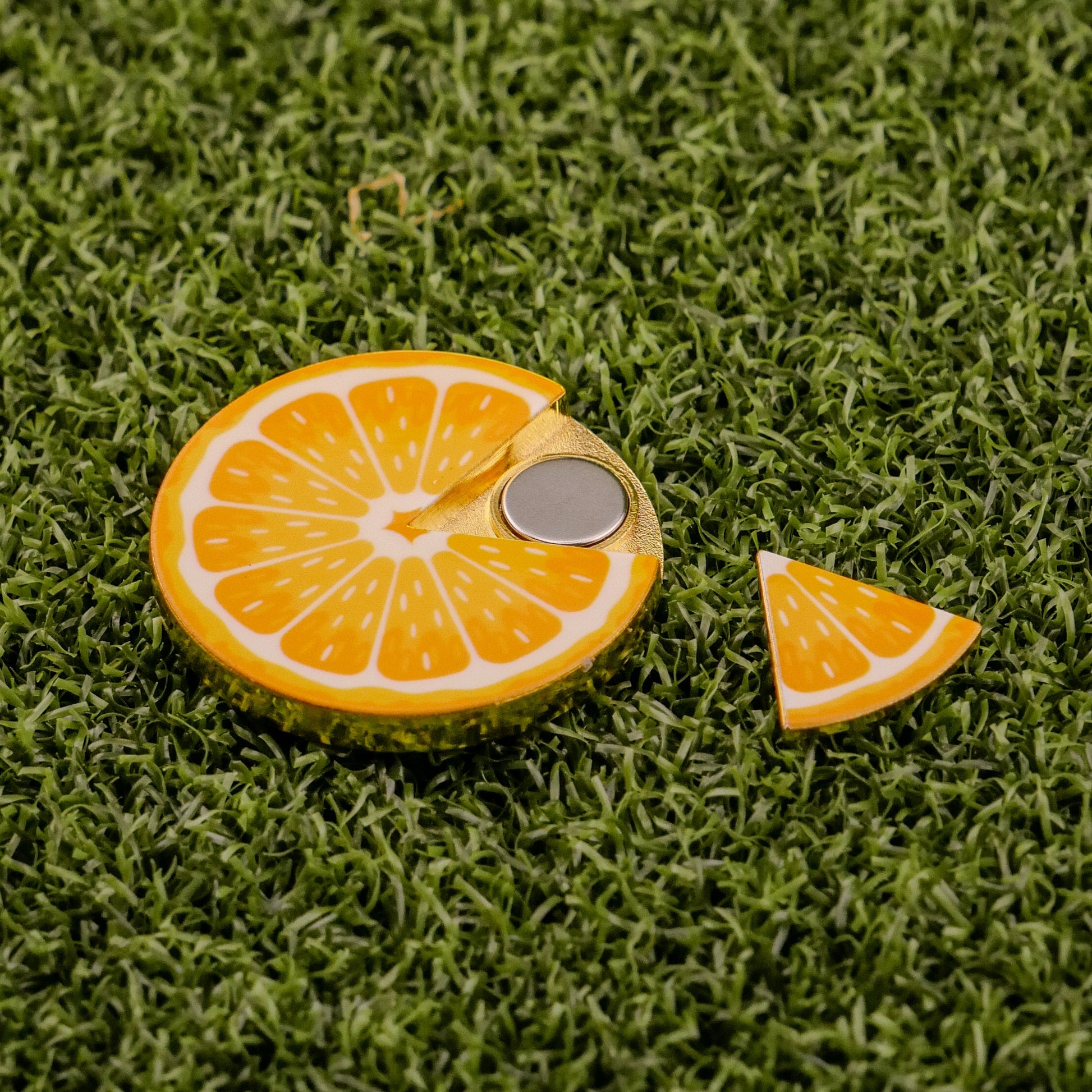 Orange "Slice" Premium Ball Marker