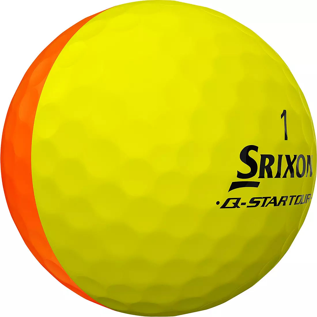 Srixon Q-Star Tour Divide  Brite Yellow/Orange Golf Balls