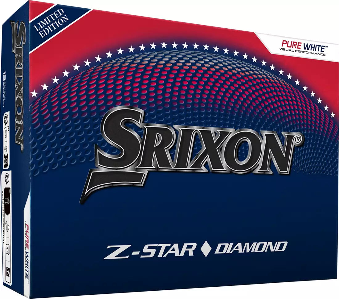 Srixon Z-Star Diamond Limited Edition USA 2025 Pure White Golf Balls