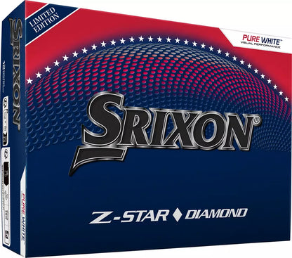 Srixon Z-Star Diamond Limited Edition USA 2025 Pure White Golf Balls