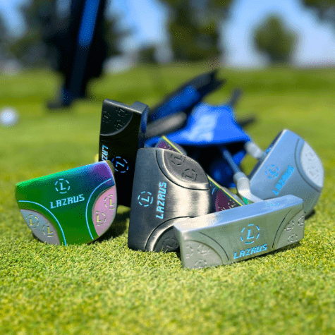 Lazrus Golf - Premium Putter - Milled Face (Right & Left Hand) With Magnetic Head Cover - The Golf Guys Online