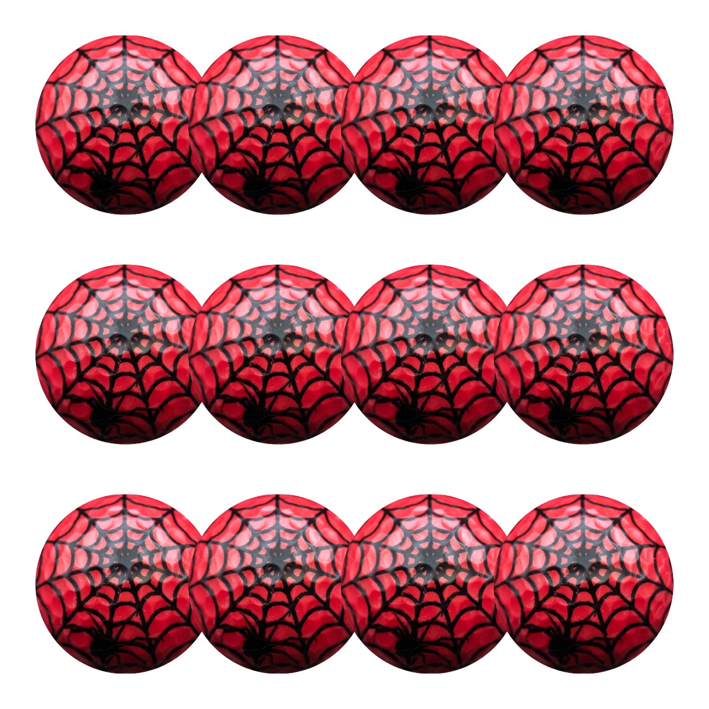 New Novelty Red Spider Web Golf Balls