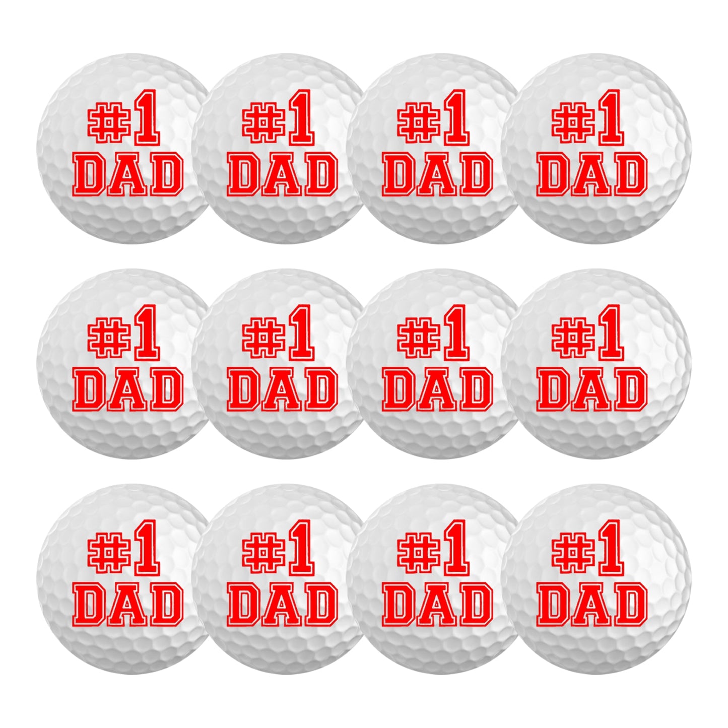 New Novelty #1 Dad Golf Balls