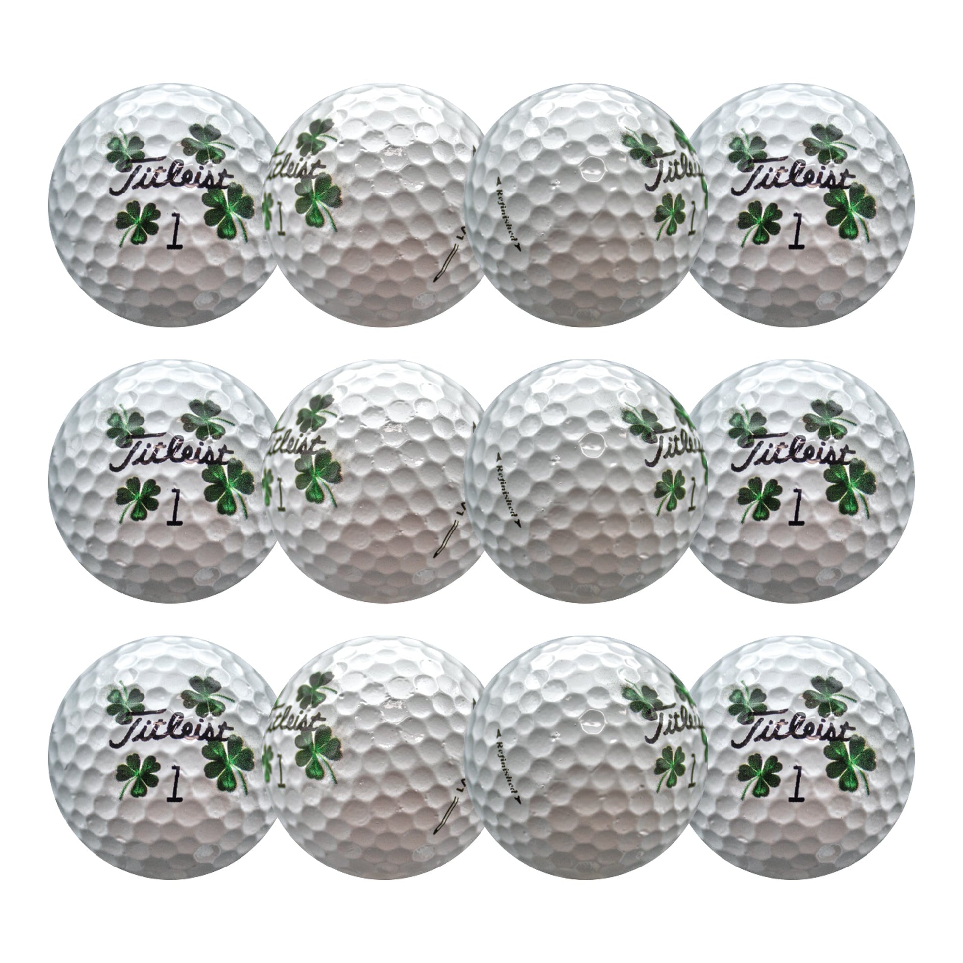 Refurbished Titleist Pro V1 Clover Golf Balls