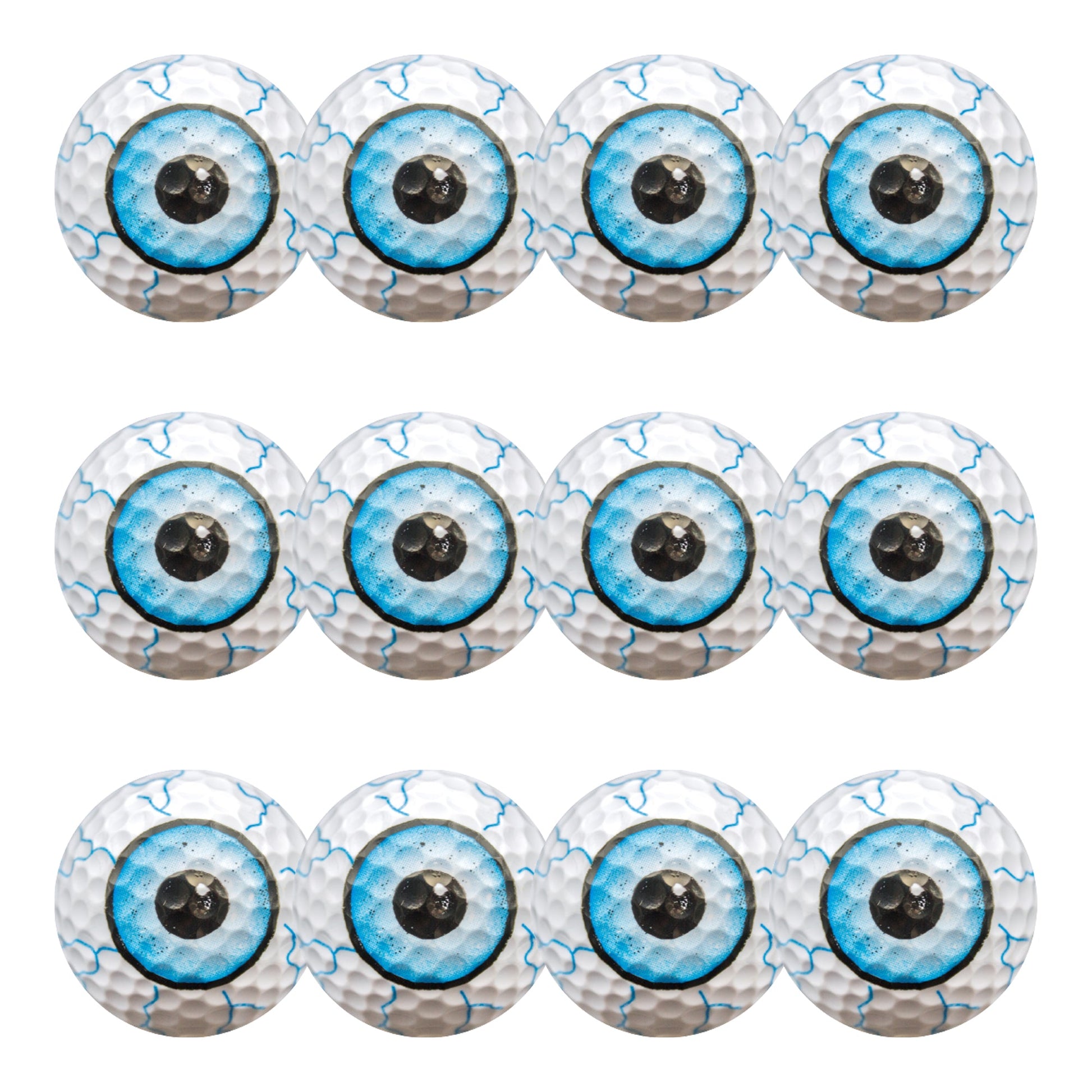 New Novelty Blue Shot Eyeballs Golf Balls