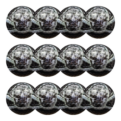 New Novelty Black Skull Golf Balls