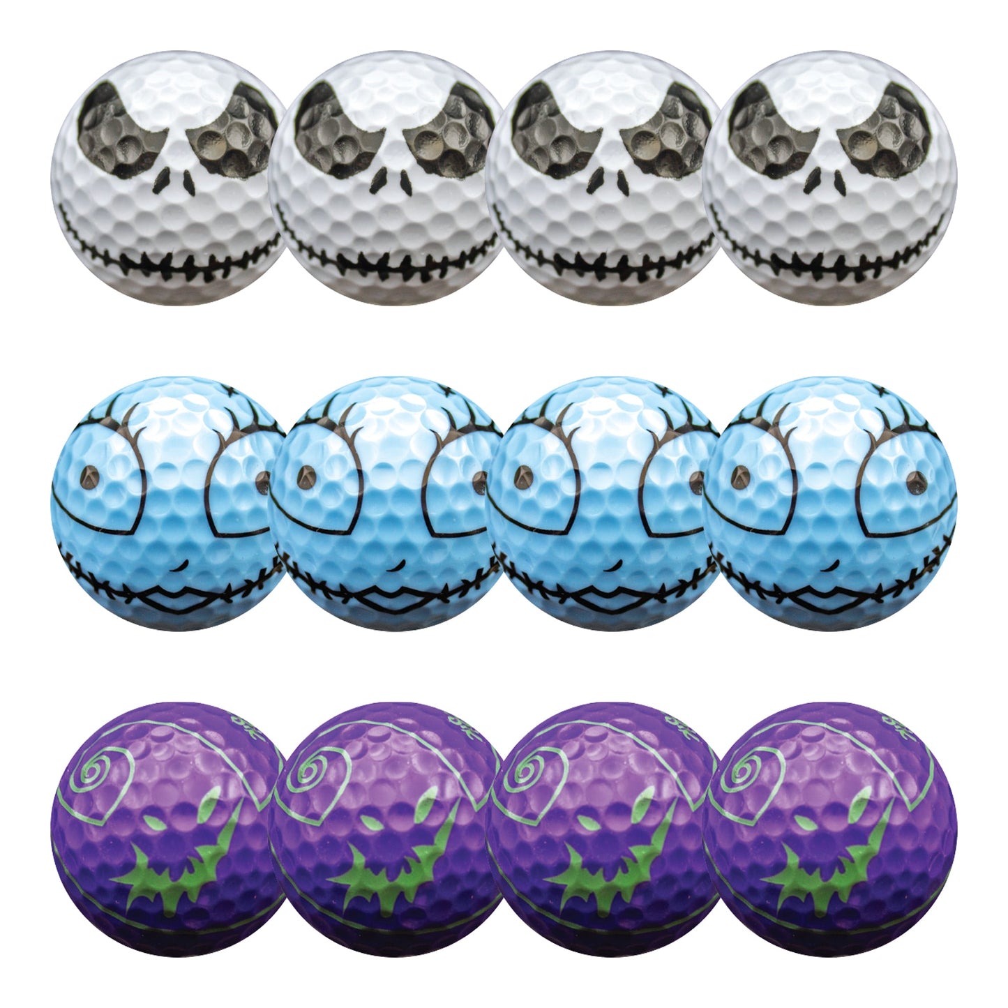 New Novelty Christmas Nightmare Mix Pack Golf Balls
