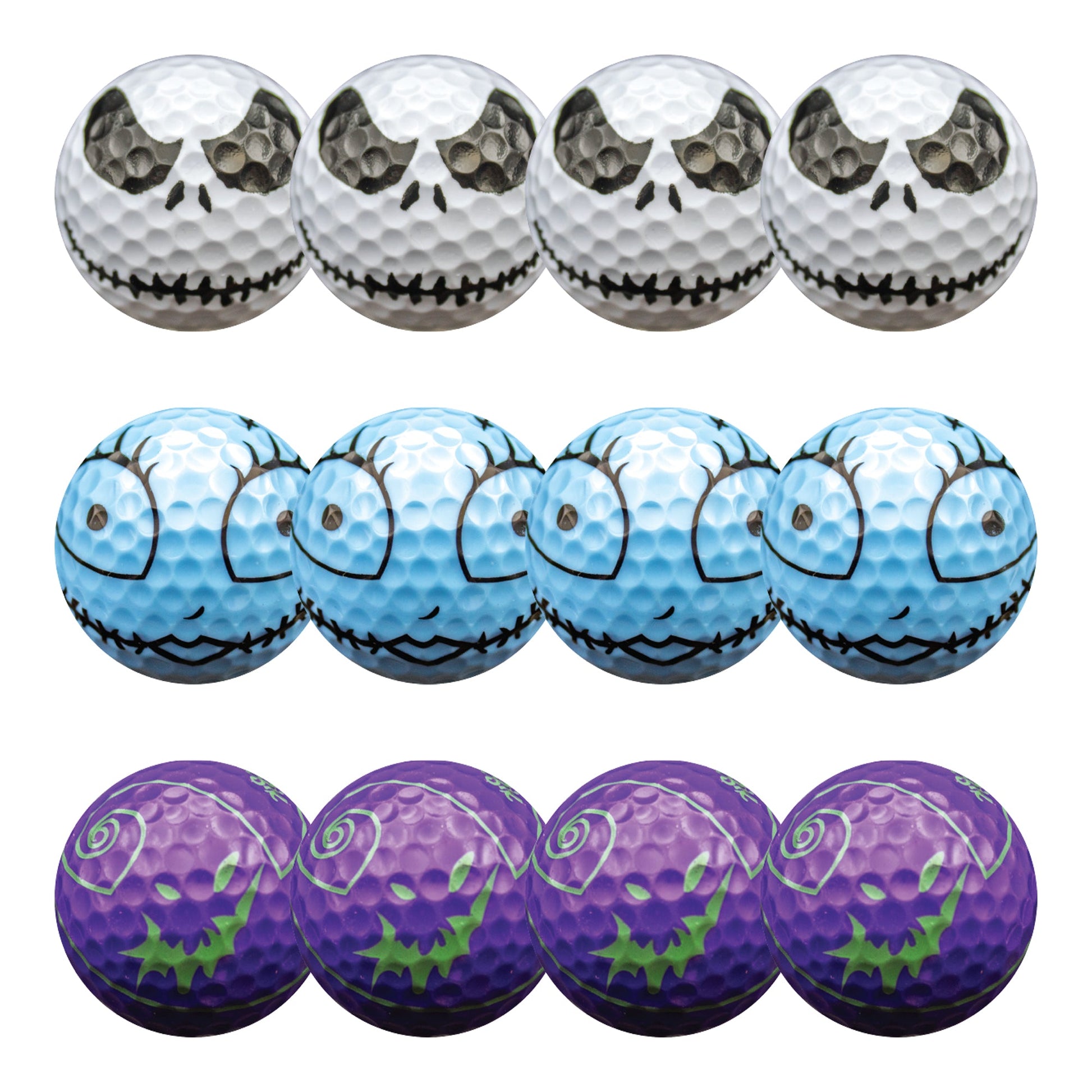 New Novelty Christmas Nightmare Mix Pack Golf Balls