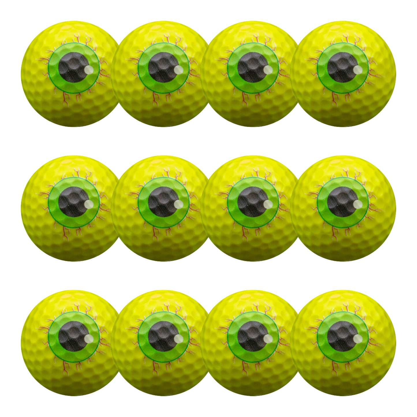 New Novelty Yellow Monster Eyeballs Golf Balls