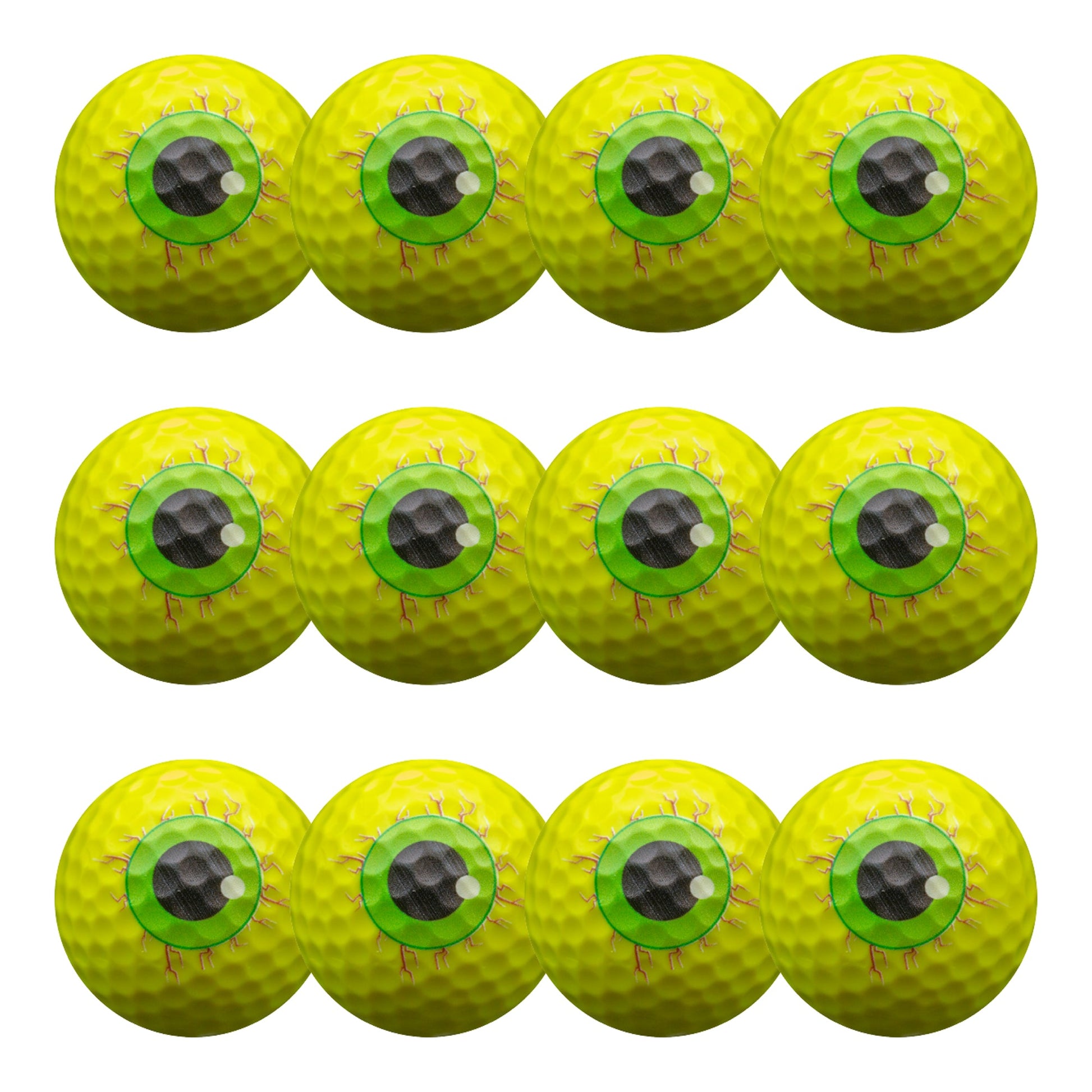 New Novelty Yellow Monster Eyeballs Golf Balls