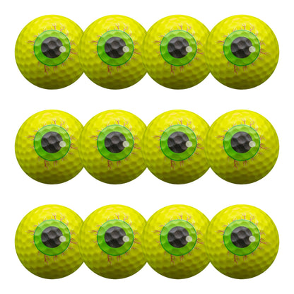 New Novelty Yellow Monster Eyeballs Golf Balls