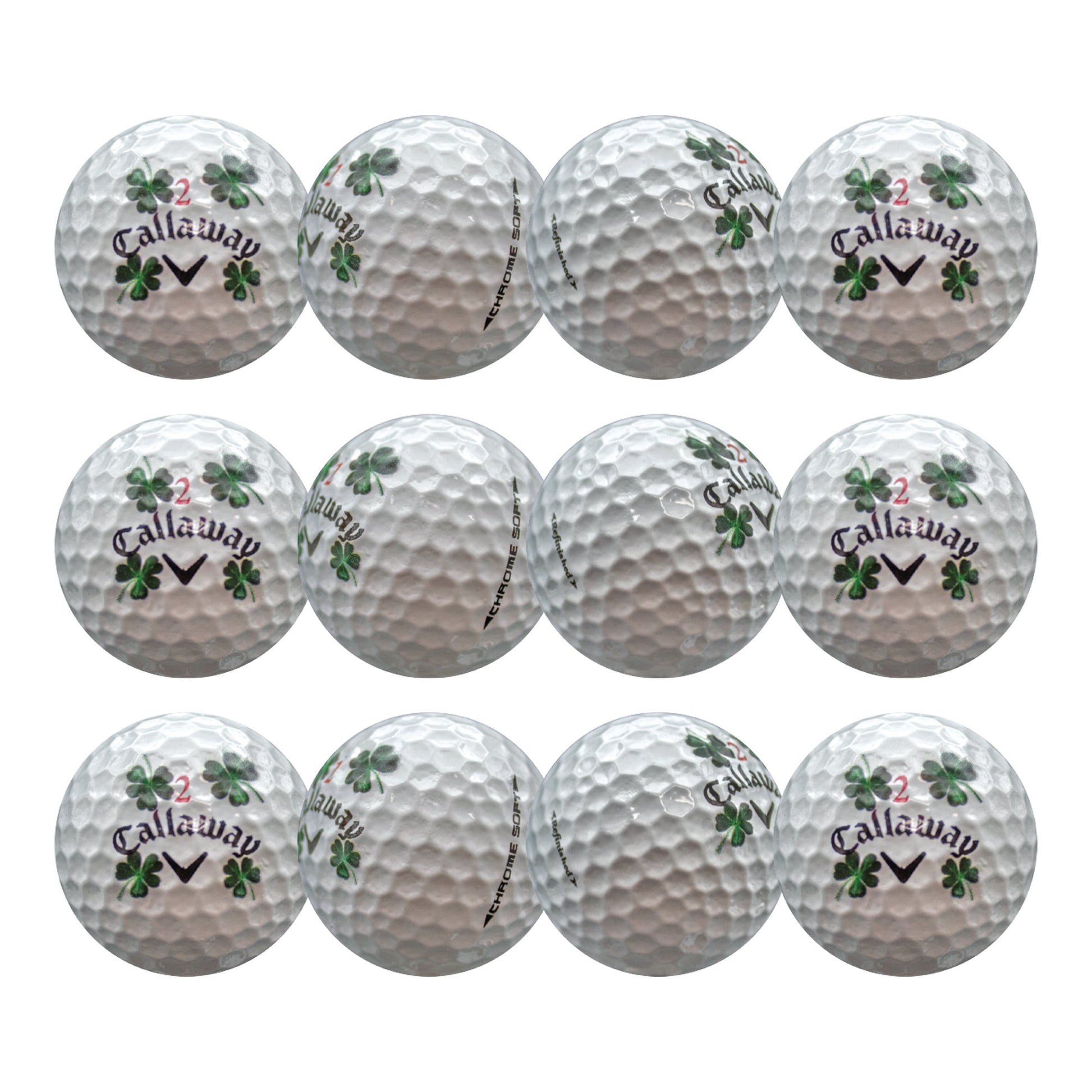Refurbished Callaway Chrome Soft Clover Golf Balls
