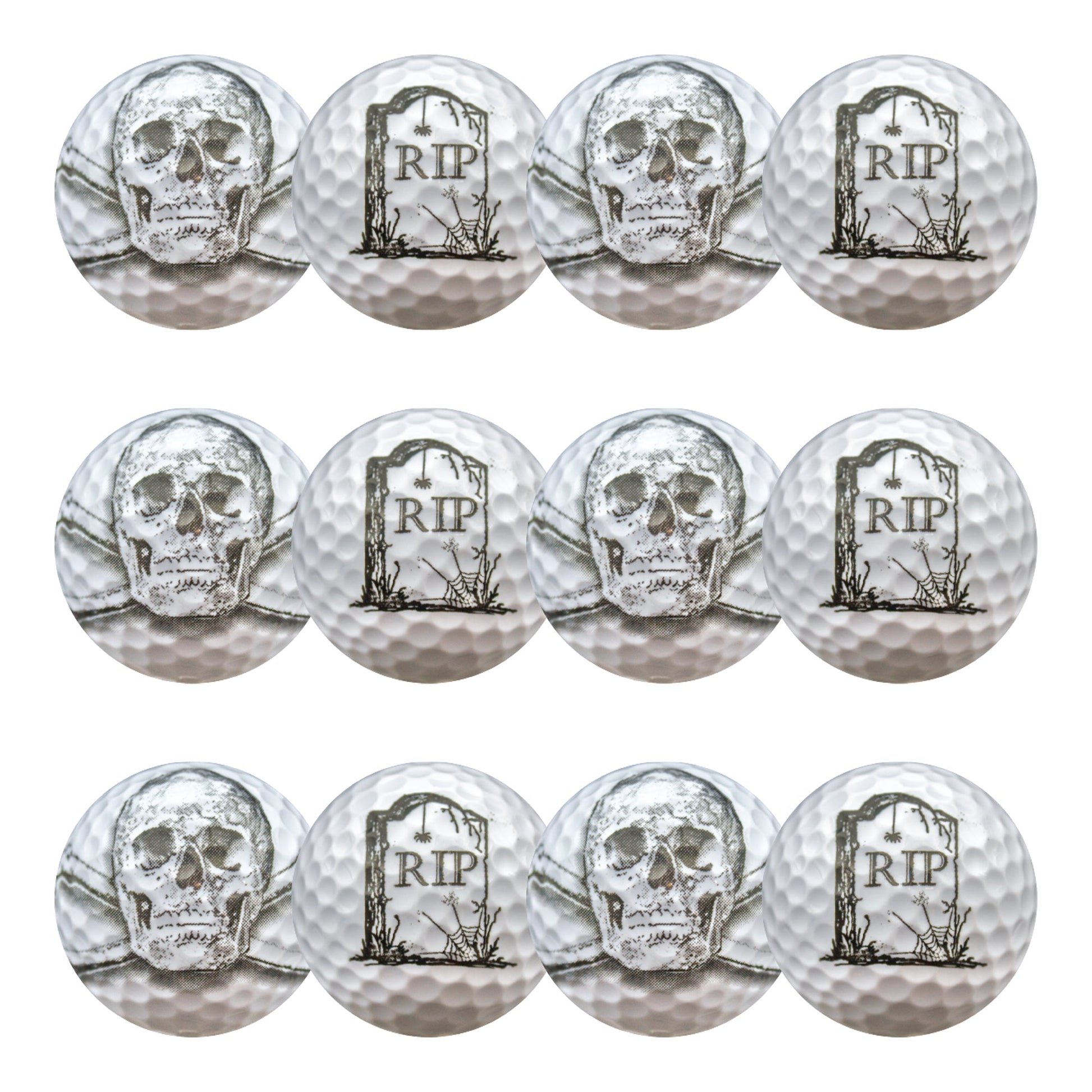 New Novelty Skulls RIP Golf Balls