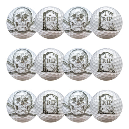 New Novelty Skulls RIP Golf Balls