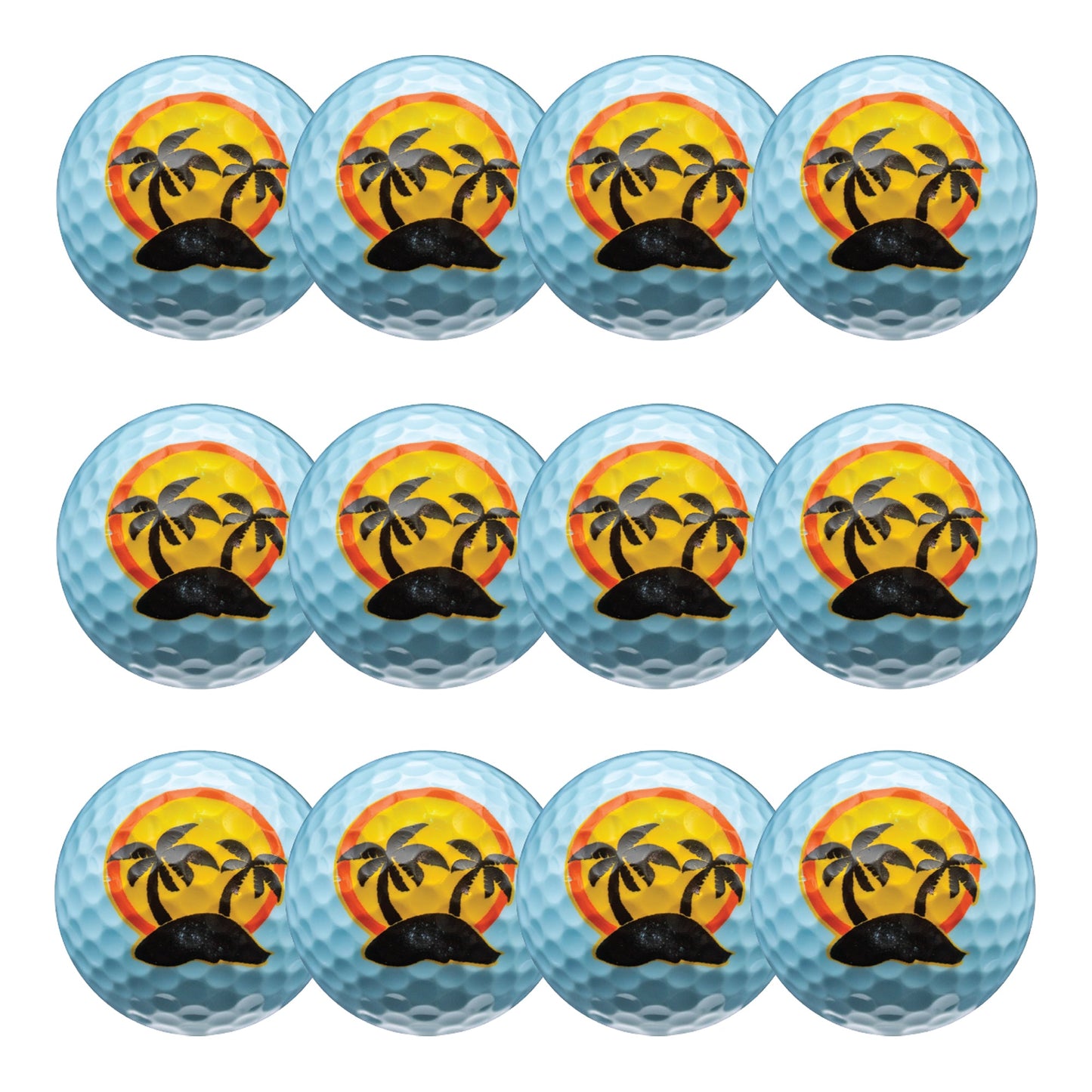 New Novelty Tropical Island Golf Balls