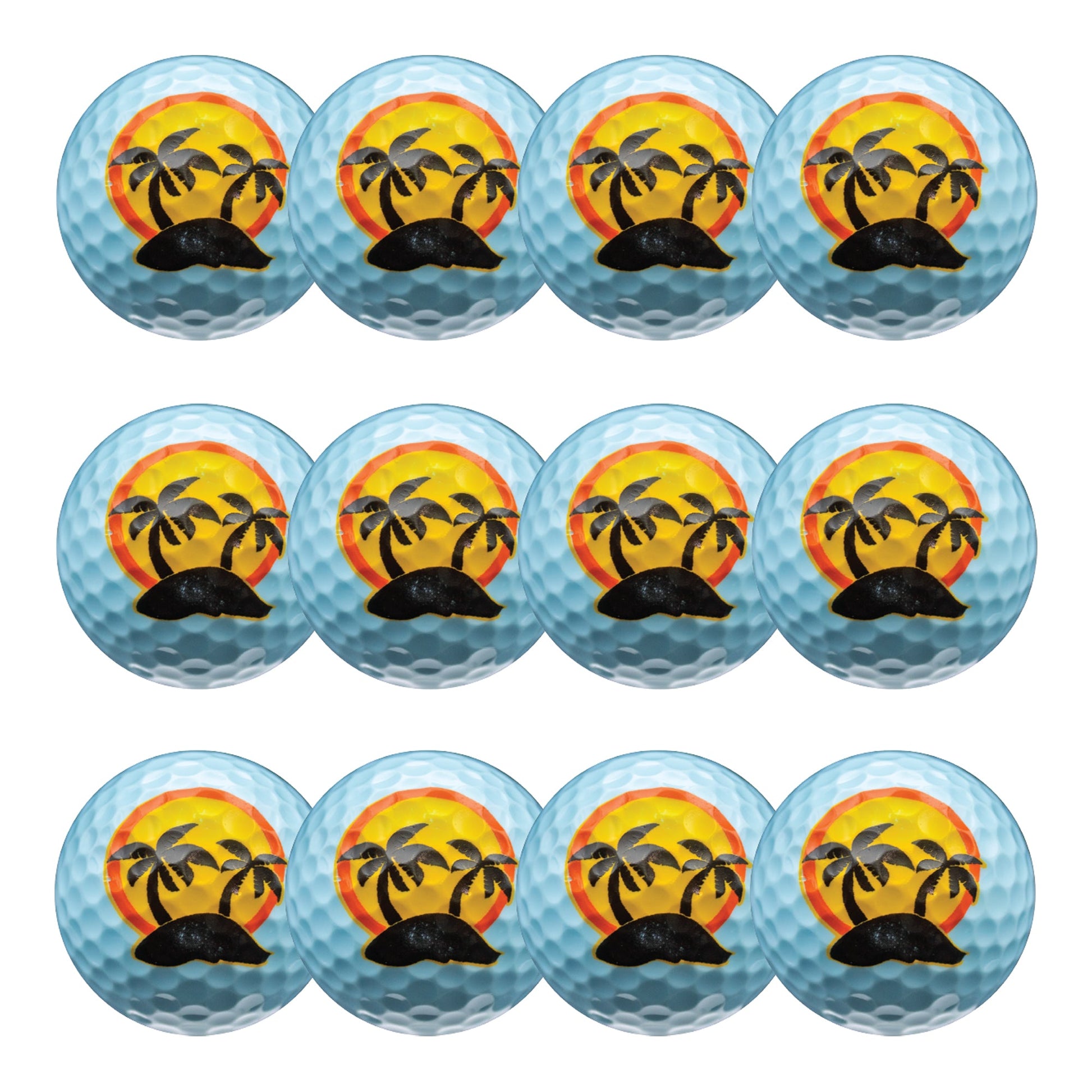 New Novelty Tropical Island Golf Balls