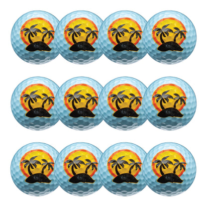New Novelty Tropical Island Golf Balls