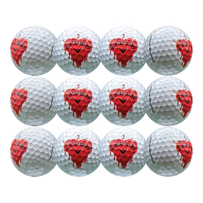 Refurbished Callaway Chrome Soft Bleeding Hearts Golf Balls