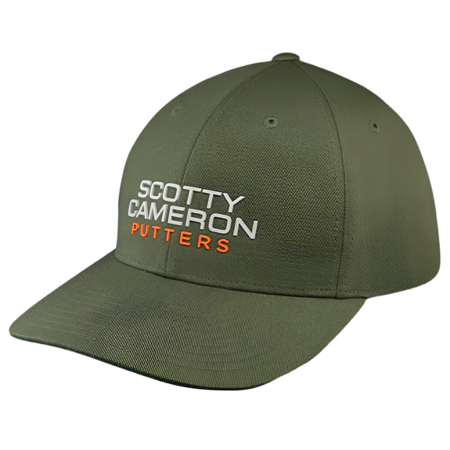 Scotty Cameron - "Putters" Green Rubber Stacked Snapback Hat - The Golf Guys Online