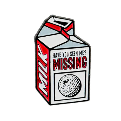 Logie Joe's Golf Milk Carton "Missing Ball" Ball Marker