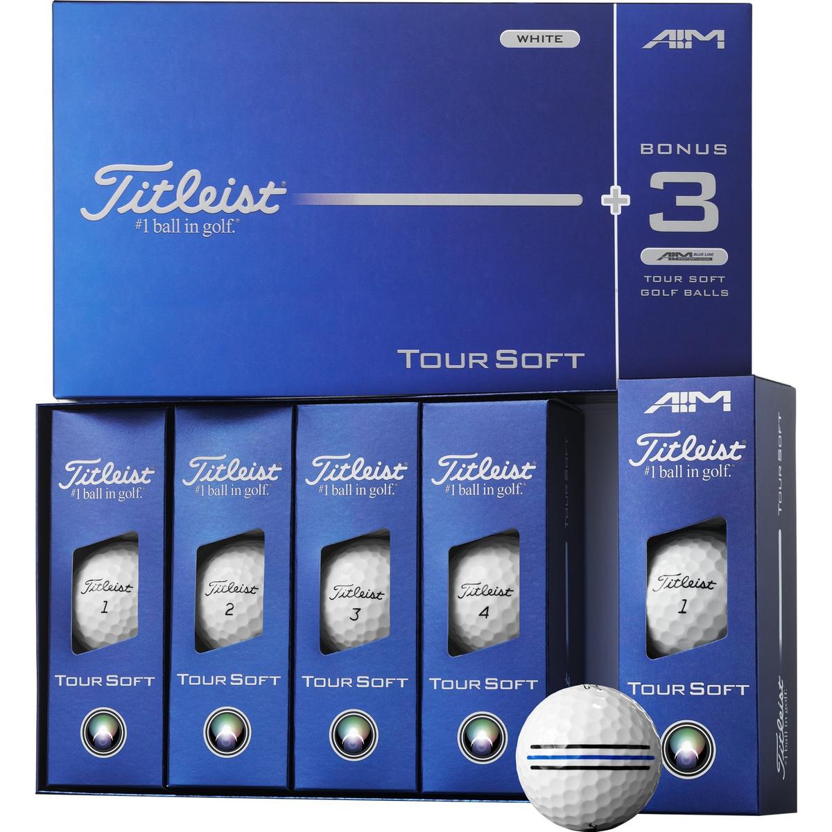 Titleist Tour Soft w Bonus Aim Sleeve (12+3)