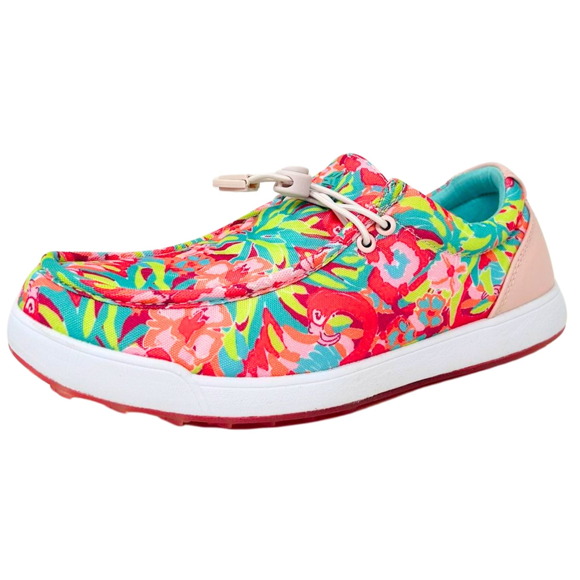 SKŌNI Men's Golf Shoe Waterproof- Pink Floral - The Golf Guys Online