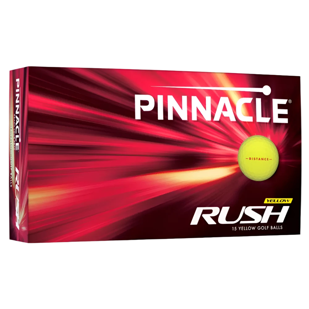 Pinnacle Rush Yellow 15-Ball 2023 Golf Balls - The Golf Guys Online