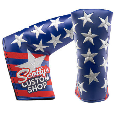 Scotty Cameron - 2019 Custom Shop USA Flag Stars & Stripes Blade Putter Headcover - The Golf Guys Online