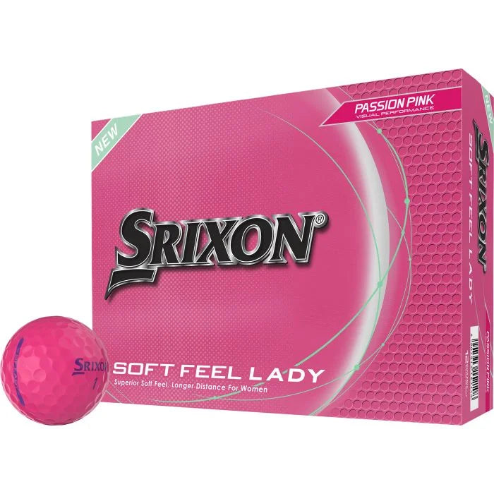 Srixon 2025 Soft Feel Lady 9 Passion Pink Golf Balls