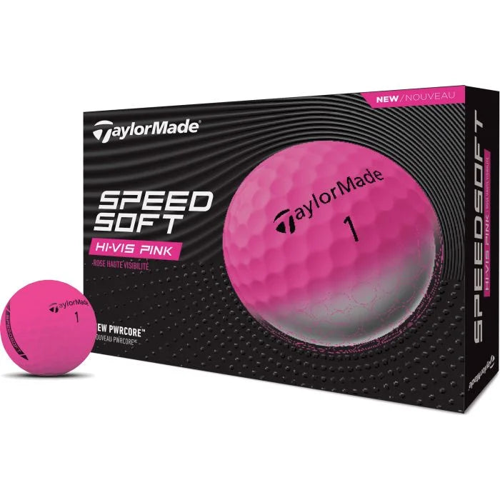Taylor Made 2025 SpeedSoft Pink Golf Balls