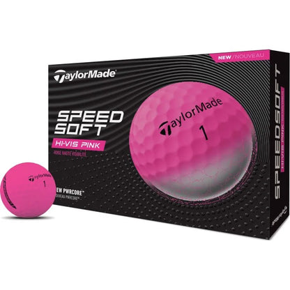 Taylor Made 2025 SpeedSoft Pink Golf Balls