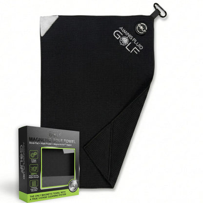 Magna-Anchor™ Magnetic Golf Towel – Stubby (16×24)