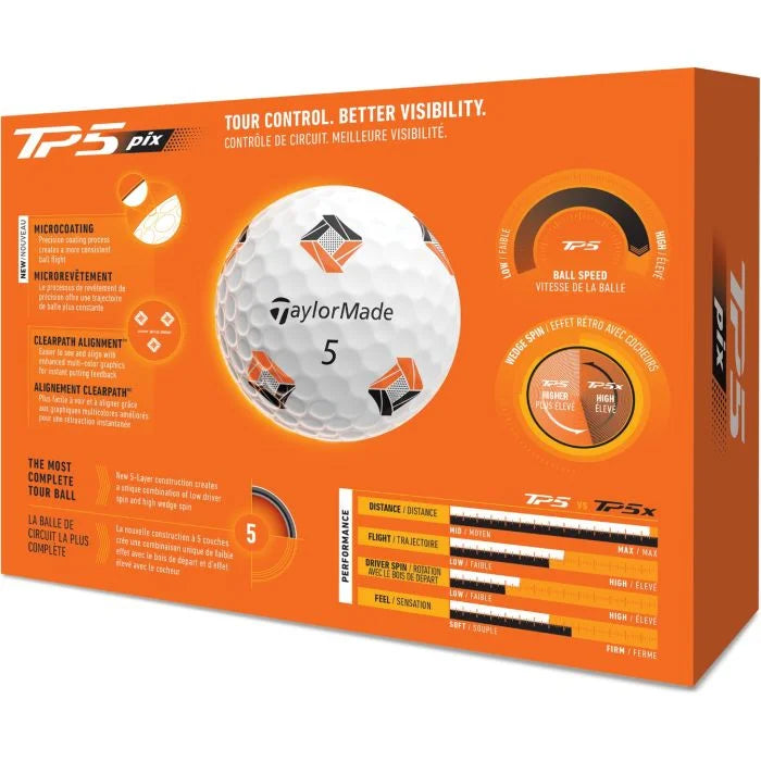 TaylorMade TP5 pix 2026 Golf Balls