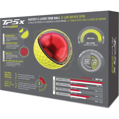 TaylorMade TP5x Yellow 2026 Golf Balls